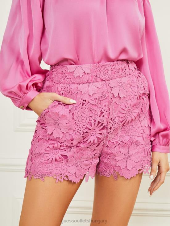 GUESS Rocker Rouge 8ZX4F2035 Flora Lace Shorts