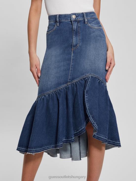 GUESS Enlinghtment Dark 8ZX4F42 Eco Marinella Denim Skirt