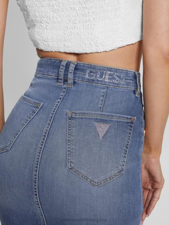 GUESS Feather Sky 8ZX4F52 Iolonda Denim Skirt