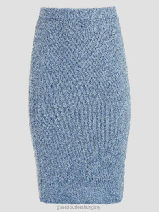 GUESS Nordic Sea Multi 8ZX4F2355 Tinsley Fuzzy Sweater Skirt