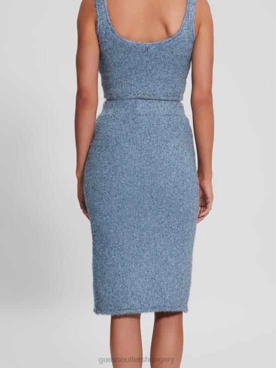 GUESS Nordic Sea Multi 8ZX4F2355 Tinsley Fuzzy Sweater Skirt