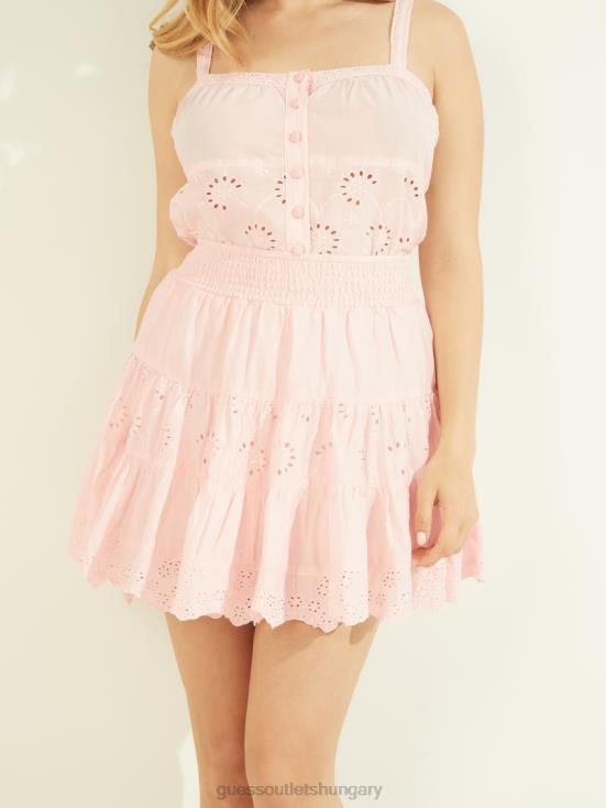 GUESS Pink Roses Multi 8ZX4F2420 Hesper Skirt