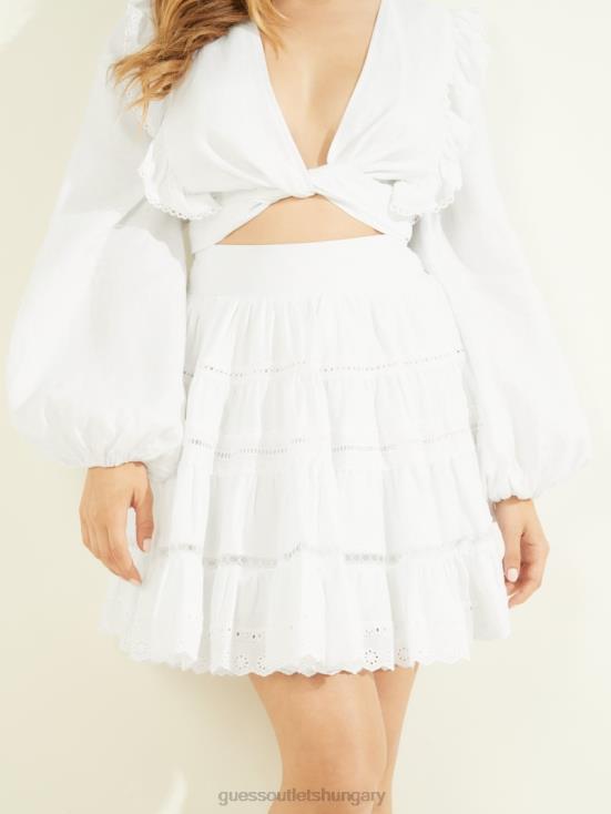 GUESS Pure White 8ZX4F2263 Eco Christabel Skirt