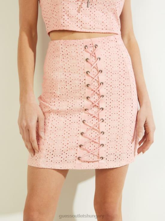GUESS Rose Bliss 8ZX4F260 Becka Eyelet Skirt