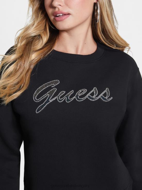 GUESS Black 8ZX4F1618 Eco Alona Logo Sweater