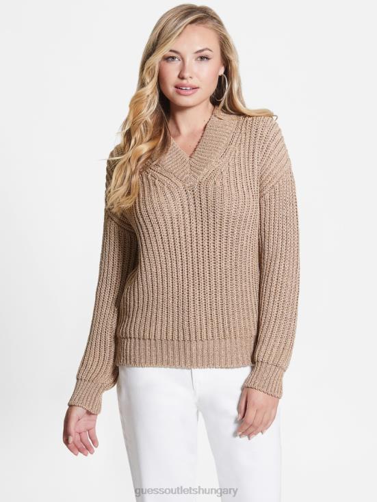 GUESS Dirty Chai Lurex Multi 8ZX4F1556 Lise Cutout Sweater