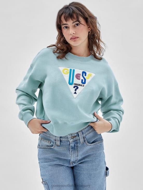 GUESS London Sky 8ZX4F1281 Originals Logo Crewneck Pullover
