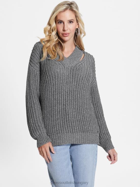 GUESS Mindful Lurex Multi 8ZX4F1716 Lise Cutout Sweater