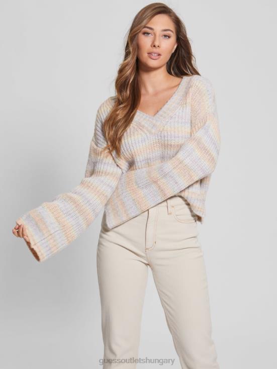 GUESS Powder Rose Space Dye 8ZX4F1482 Neena Space-Dye Sweater