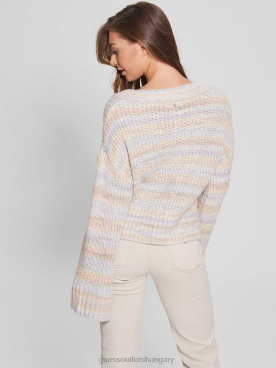 GUESS Powder Rose Space Dye 8ZX4F1482 Neena Space-Dye Sweater