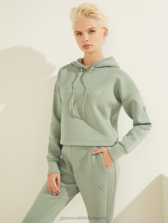 GUESS Salvia Green 8ZX4F2501 Eco Allie Scuba Hoodie