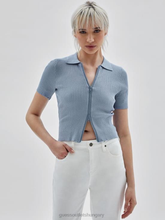 GUESS Sky Dusk 8ZX4F1365 Originals Eco Zip Sweater