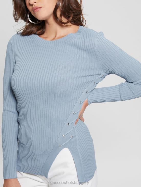 GUESS Sky Dusk 8ZX4F1714 Irmine Round Neck Sweater Top