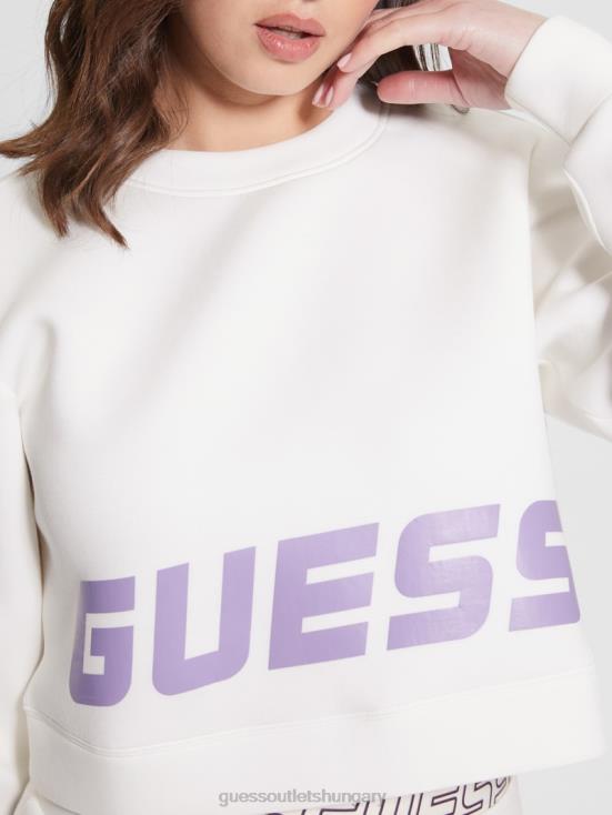 GUESS Ocean Salt 8ZX4F2465 Eco Aletha Scuba-Knit Active Sweatshirt