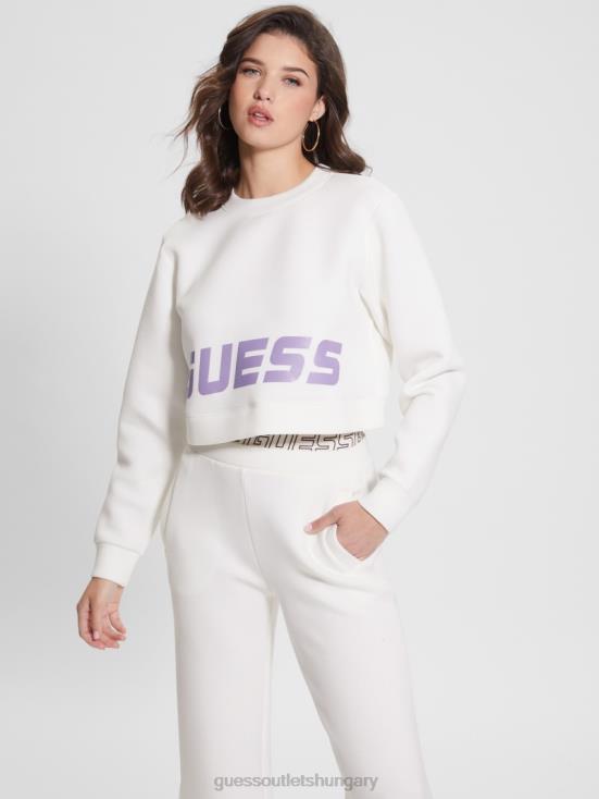 GUESS Ocean Salt 8ZX4F2465 Eco Aletha Scuba-Knit Active Sweatshirt