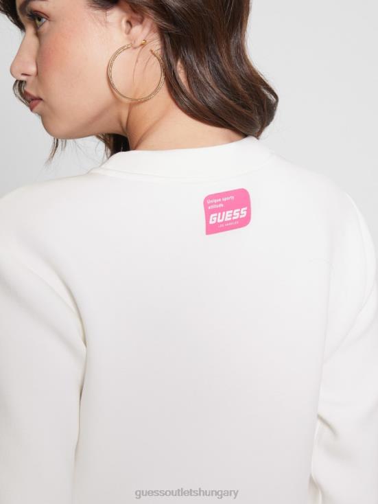 GUESS Ocean Salt 8ZX4F2465 Eco Aletha Scuba-Knit Active Sweatshirt