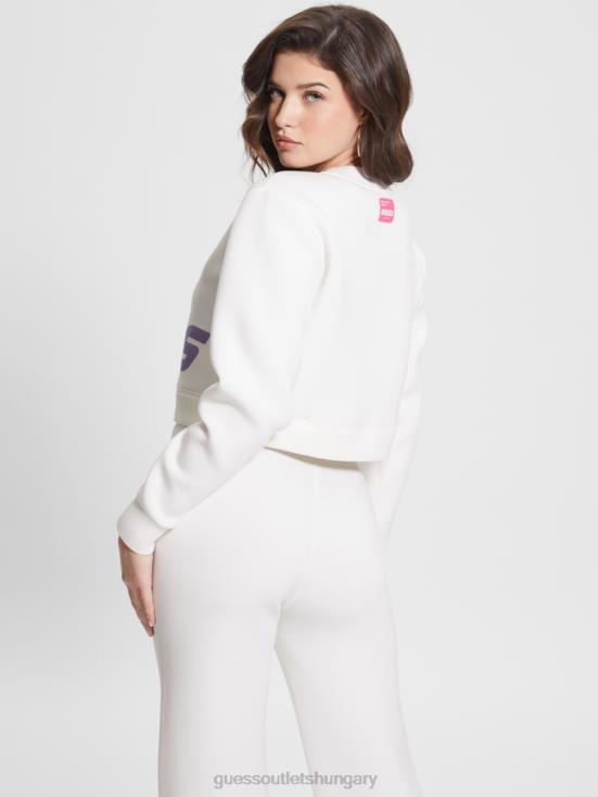 GUESS Ocean Salt 8ZX4F2465 Eco Aletha Scuba-Knit Active Sweatshirt