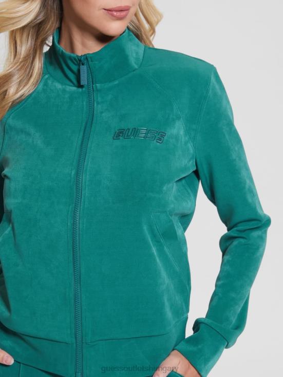 GUESS Scarab Blue 8ZX4F1919 Euphemia Full-Zip Sweatshirt