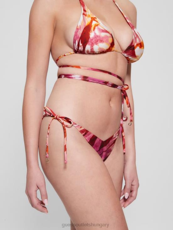 GUESS Colorfull Animalier 8ZX4F2569 Eco V-Front Bikini Bottoms