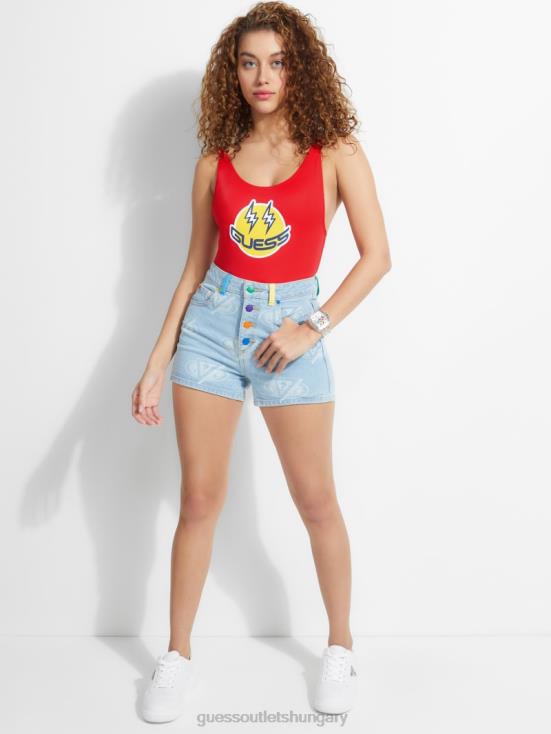 GUESS X J Balvin Red Passion 8ZX4F2617 One-Piece Swimsuit