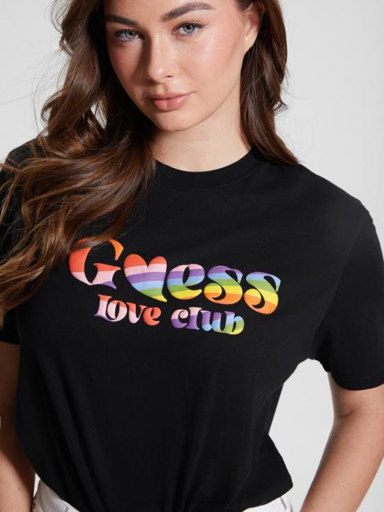 GUESS Black 8ZX4F1112 Love Club Tee