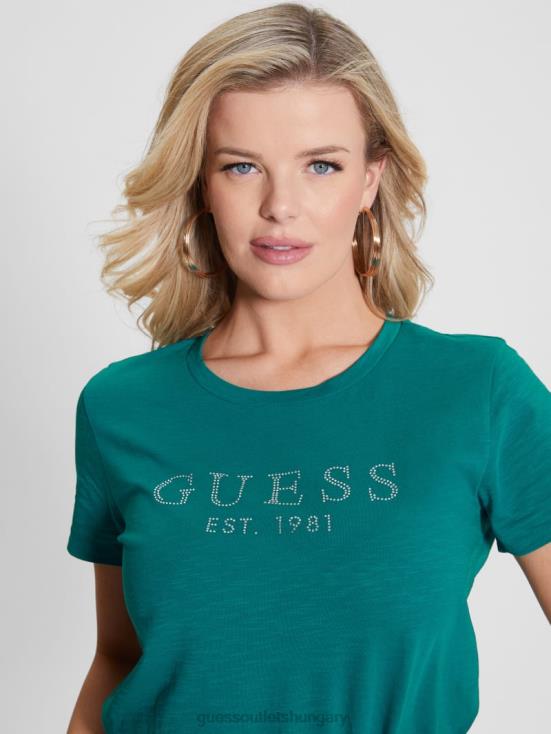 GUESS Capri Lake 8ZX4F1212 Eco 1981 Crystal Logo Tee