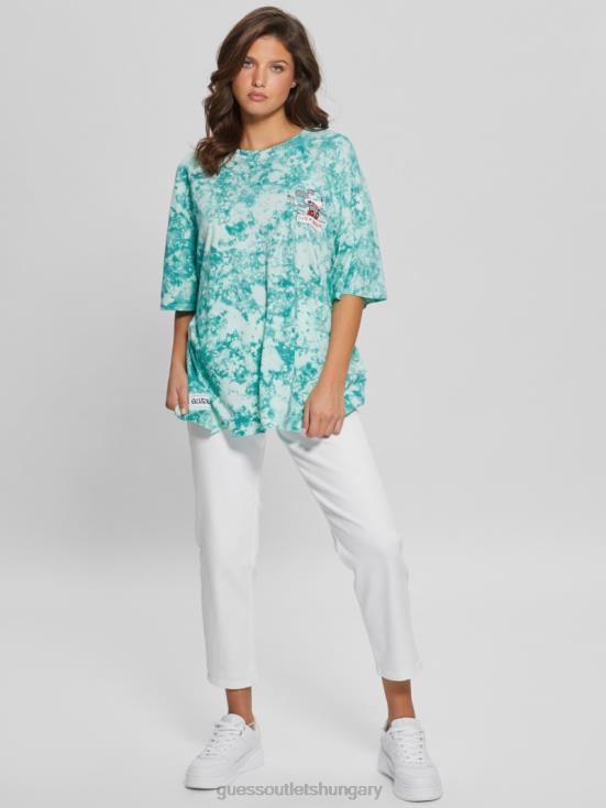 GUESS Carribean Water Multi 8ZX4F1074 Martini Mouse Oversized Tee