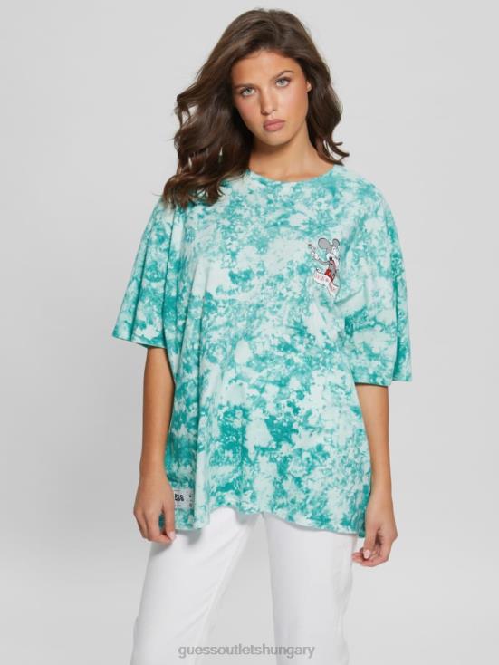 GUESS Carribean Water Multi 8ZX4F1074 Martini Mouse Oversized Tee
