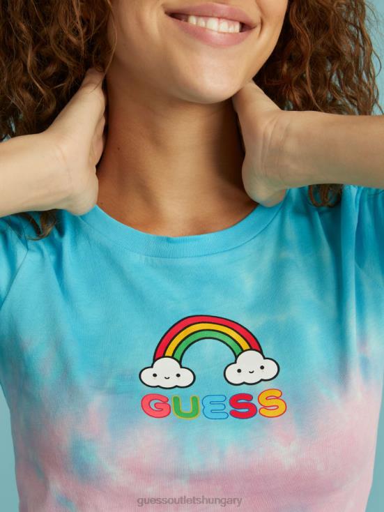 GUESS Fwy Neon Blue Multi 8ZX4F1312 FriendsWithYou Tie-Dye Baby Tee