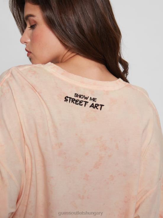 GUESS Hello Peach Multi 8ZX4F1173 Martini Mouse Oversized Tee