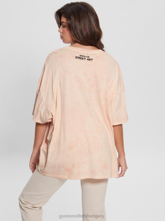 GUESS Hello Peach Multi 8ZX4F1173 Martini Mouse Oversized Tee