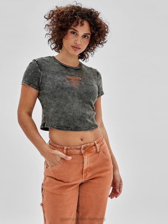 GUESS Jet Black Multi 8ZX4F1374 Originals Logo Tee