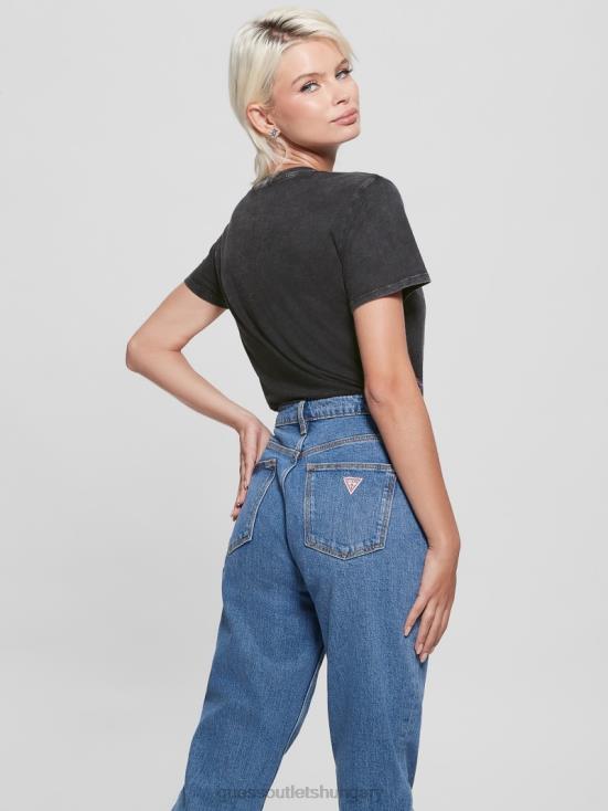 GUESS Jet Black Multi 8ZX4F1680 Into the Night Easy Tee