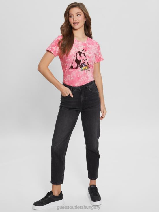 GUESS Morning Pink Multi 8ZX4F1171 Flower Girl Graphic Tee