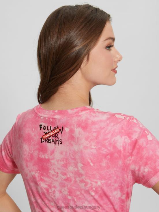 GUESS Morning Pink Multi 8ZX4F1171 Flower Girl Graphic Tee