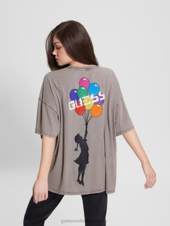 GUESS Starry Ice Multi 8ZX4F1190 Balloon Girl Graphic Tee