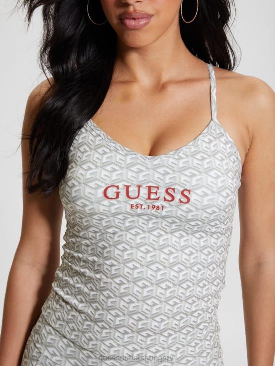 GUESS Stripe G-Cube Small Gray 8ZX4F1006 Eco G-Cube Active Tank