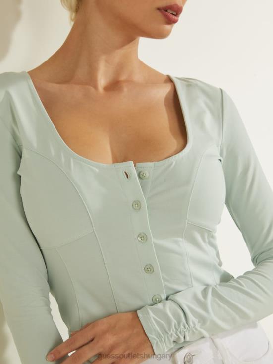 GUESS Aloe Palm 8ZX4F1554 Eco Amori Button-Up Top