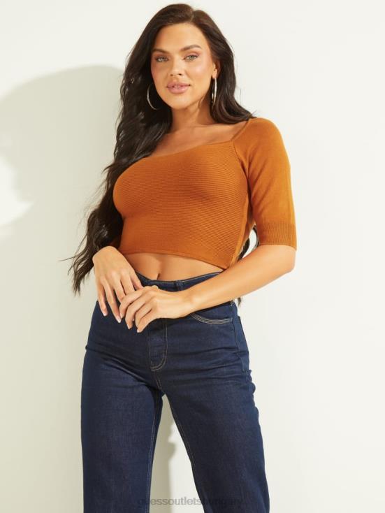 GUESS Autumn Bloom 8ZX4F1472 Eco Elena Sweater Top