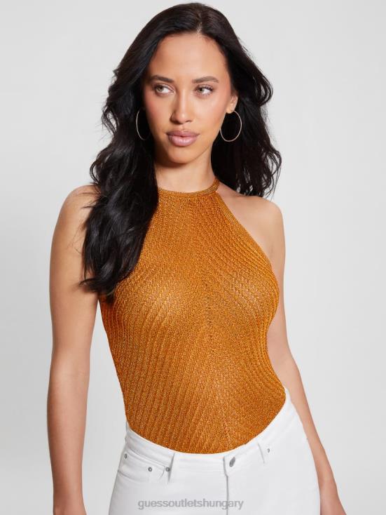 GUESS Autumn Bloom Multi 8ZX4F946 Alexie Lurex Halter Top