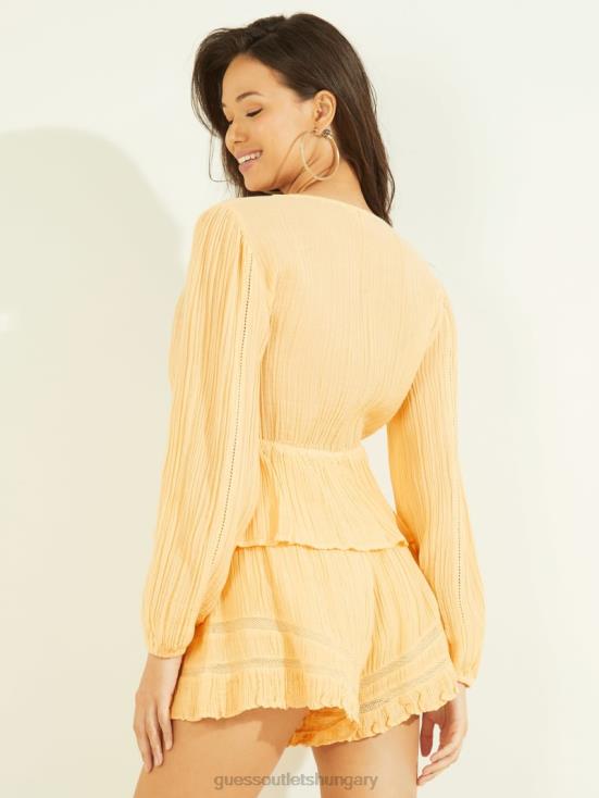 GUESS Butter Corn Multi 8ZX4F1650 Lensie Top