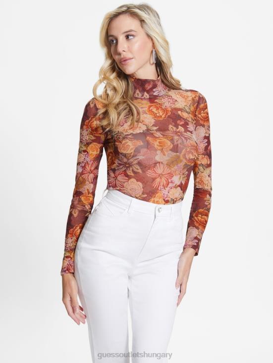 GUESS Digital Tapestry Print Ma 8ZX4F1615 Eco Kamaria Printed Top