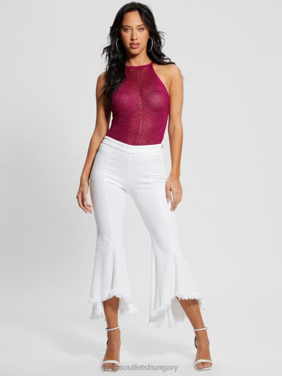 GUESS Full Bloom Pink Multi 8ZX4F1003 Alexie Lurex Halter Top