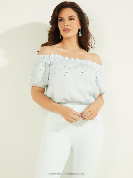 GUESS Peaceful Sky 8ZX4F1534 Eco Paradiso Embroidered Top