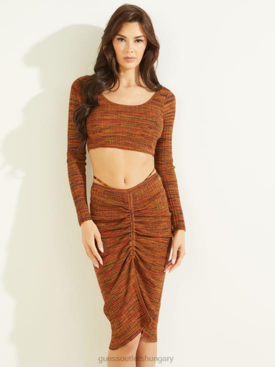 GUESS Sonoran Red Multi 8ZX4F1249 Anika Top