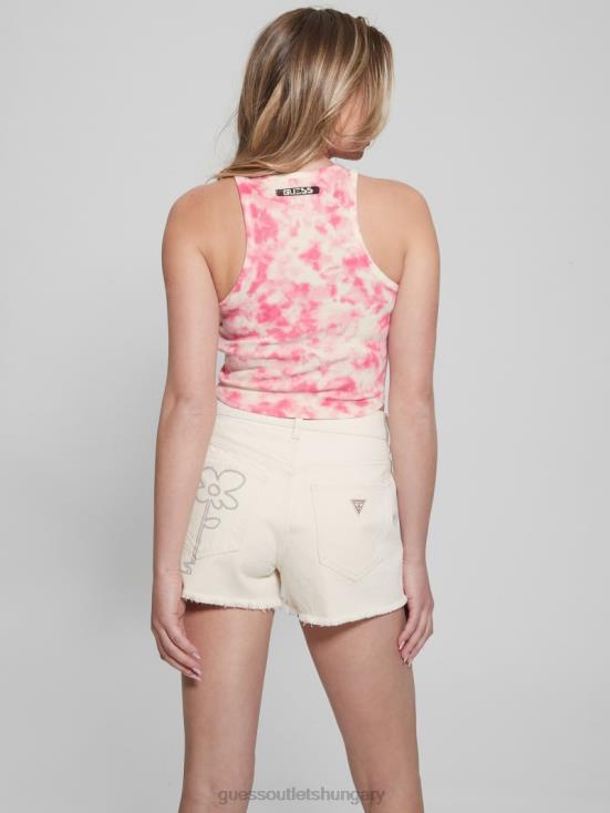 GUESS Striking Fuchsia Pink Mul 8ZX4F1339 Boy and Girl Graphic Tank Top