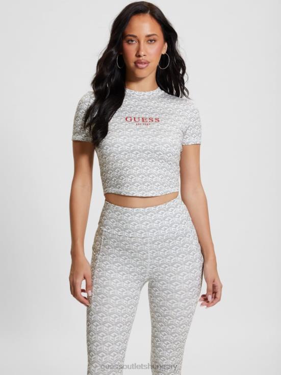 GUESS Stripe G-Cube Small Gray 8ZX4F1097 Eco G-Cube Active Top