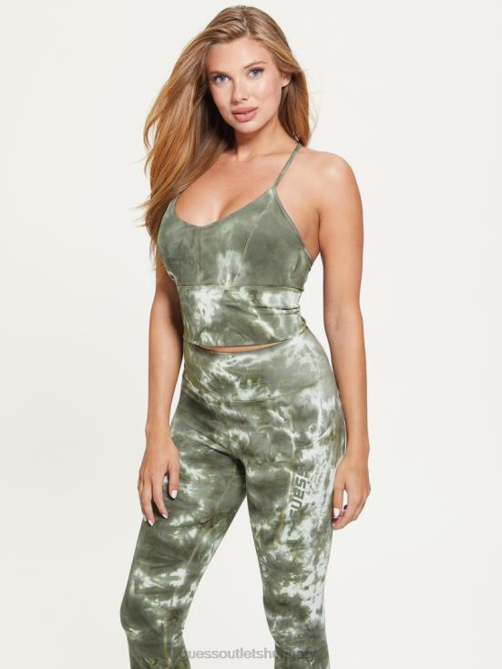 GUESS Thunderstorm Tie-Dye 8ZX4F1314 Eudora Tie-Dye Active Top