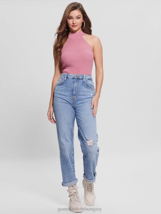 GUESS Vintage Blush 8ZX4F1601 Eco Shayna Mock Neck Top