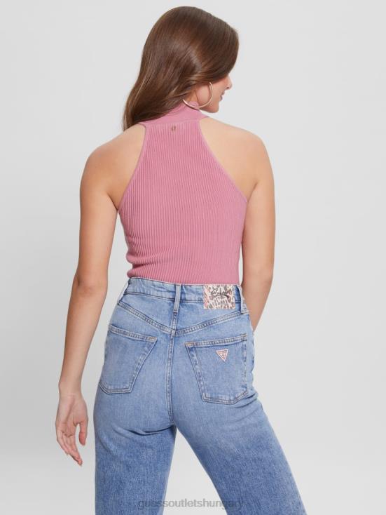 GUESS Vintage Blush 8ZX4F1601 Eco Shayna Mock Neck Top